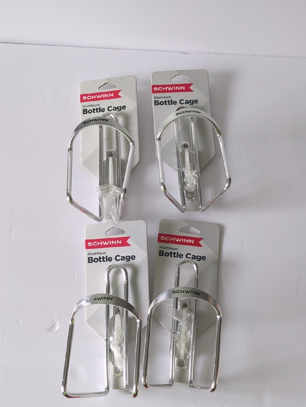 Schwinn Chrome Aluminum Bottle Cage Lot Of 4